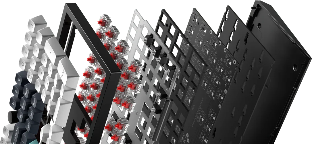 Image après montrant la configuration améliorée des commutateurs mécaniques