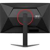 AOC C27G4Z2 27" Moniteur gaming incurvé  Noir/Rouge, HDMI, DisplayPort, 260 Hz OC
