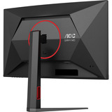 AOC  27" Moniteur gaming incurvé  Noir/Rouge