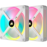 Corsair iCUE LINK QX140 RGB Starter kit ventilateurs de boîtier Blanc, 2 pièces, 140 x 140 x 25 mm, PWM, contrôleur inclus