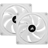 Corsair iCUE LINK QX140 RGB Starter kit ventilateurs de boîtier Blanc, 2 pièces, 140 x 140 x 25 mm, PWM, contrôleur inclus