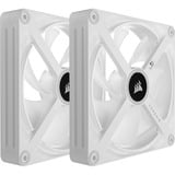 Corsair iCUE LINK QX140 RGB Starter kit ventilateurs de boîtier Blanc, 2 pièces, 140 x 140 x 25 mm, PWM, contrôleur inclus