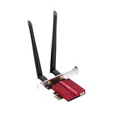 Cudy AX5400 Wi-Fi 6E Bluetooth 5.3 PCI-E Adapter, Adaptateur WLAN Rouge