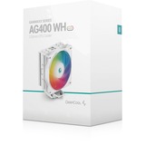 DeepCool AG400 WH ARGB, Refroidisseur CPU Blanc