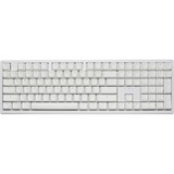 Ducky Zero 6108, clavier gaming Blanc, Layout BE, Cherry MX2A Blue