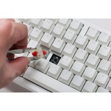 Ducky Zero 6108, clavier gaming Blanc, Layout BE, Cherry MX2A Blue