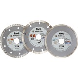 KWB Set Disques de coupe diamantés 125mm, 3 pièces, Disque de coupe 