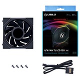 Lian Li UNI FAN TL-LCD120 Reverse Black Single Pack, Ventilateur de boîtier Noir