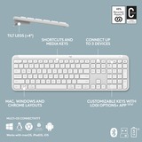 Logitech Logitech MK950 Signature Slim Wireless set de bureau Blanc, Layout US-International (QWERTY), US-International (QWERTY), 400 - 4000 DPI