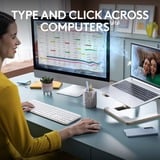 Logitech null set de bureau sans fil Blanc, Layout US-International (QWERTY)