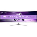 Philips Evnia 8000 49M2C8900L/00 48.9" Moniteur UltraWide gaming  Blanc, 2x HDMI, 1x DisplayPort, USB-C, son