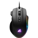 Sharkoon SHARK Force III, Souris gaming Noir, 400 - 12 800 ppp, LED RGB