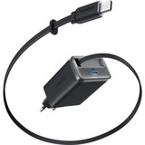 Anker Nano Charger avec câble rétractable (35W), Chargeur 2x USB-C, 35W