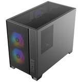 Antec FLUX M boîtier mini tower Noir | 1x USB-A | 1x USB-C | Window