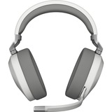 Corsair HS65 WIRELESS casque gaming over-ear Blanc, Bluetooth 5.2, 2,4 GHz USB, PC, PlayStation 5