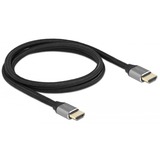 DeLOCK High Speed HDMI, Câble Gris, 1 mètre, 8K 60Hz, 48 Gbps