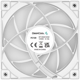 DeepCool FC120, Ventilateur de boîtier Blanc/transparent, Connecteur de ventilateur PWM à 3 branches et 4 broches