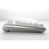 Ducky One 3 Classic White, clavier gaming Blanc/Argent, Layout BE, Cherry MX RGB Blue, LED RGB, ABS