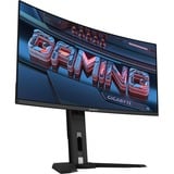 GIGABYTE MO34WQC OLED 34" Moniteur UltraWide gaming incurvé  Noir, 2x HDMI, DisplayPort, 2x USB-A, USB-B, USB-C, 175 Hz