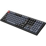 Keychron V6 Max-D3Z QMK RGB clavier mécanique Noir, Layout BE (AZERTY), Gateron Jupiter Brown, 100%, Hot-swappable, Bluetooth, 2.4GHz