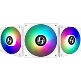 Lian Li ST120 Triple-pack, Ventilateur de boîtier Blanc, LED RGB, connecteur de ventilateur PWM à 4 broches