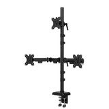 Neomounts DS60-600BL2-1 Bras de moniteur pour trois écrans 10-32", Support de moniteur Noir