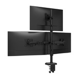 Neomounts DS60-600BL2-1 Bras de moniteur pour trois écrans 10-32", Support de moniteur Noir