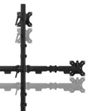 Neomounts DS60-600BL2-1 Bras de moniteur pour trois écrans 10-32", Support de moniteur Noir