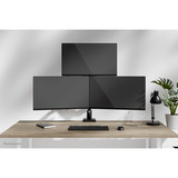 Neomounts DS60-600BL2-1 Bras de moniteur pour trois écrans 10-32", Support de moniteur Noir