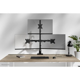 Neomounts DS60-600BL2-1 Bras de moniteur pour trois écrans 10-32", Support de moniteur Noir