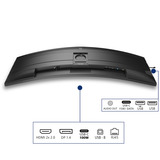 Philips 49B2U5900C 48.8" Moniteur UltraWide incurvé Noir/argent, 1x DisplayPort, 2x HDMI, 1x USB-C, 2x USB-A, 1x RJ-45