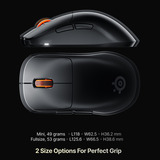 SteelSeries Sensei Pro Mini, Souris gaming Noir, 100 - 42 000 DPI, 8K, UWB / 6 GHz