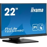 iiyama ProLite T2254MSC-B1AG 22" Moniteur tactile  Noir, Touch, HDMI, DisplayPort, USB, Audio