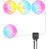 Corsair iCUE LINK RX120 RGB Starter kit ventilateurs de boîtier Blanc, 3 pièces, 120 x 120 x 25 mm, PWM