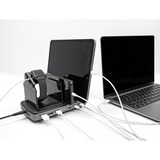 DeLOCK 112W Station de chargement USB avec 3x USB-C PD + 3x USB-A Gris, 3x USB-C, 3x USB-A