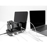 DeLOCK Station de chargement USB avec 3x USB Type-C PD + 3x USB Type-A (112 W), Station de recharge Gris/Noir