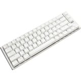 Ducky One 3 SF White, clavier gaming Blanc/Argent, Layout BE, Cherry MX RGB Speed Silver, LED RGB, 65%, ABS