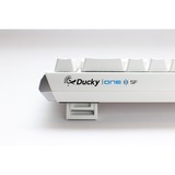 Ducky One 3 SF White, clavier gaming Blanc/Argent, Layout BE, Cherry MX RGB Speed Silver, LED RGB, 65%, ABS