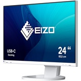 EIZO EV2480-WT 24" Moniteur Blanc, 1x DisplayPort, 1x HDMI, 1x USB-C, 4x USB-A
