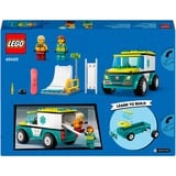 LEGO City - L’ambulance de secours et le snowboardeur, Jouets de construction 60403