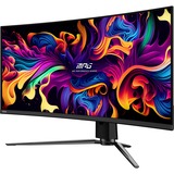 MSI MPG 341CQPX QD-OLED 34.18" Moniteur UltraWide gaming incurvé  Noir, 2x HDMI, DisplayPort, 2x USB-A, USB-B, USB-C, Adaptive-Sync, 240 Hz