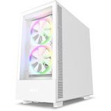 NZXT H5 Elite boîtier midi tower Blanc (mat) | 1x USB-A | 1x USB-C | RGB | Verre Trempé