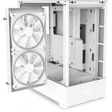 NZXT H5 Elite boîtier midi tower Blanc (mat) | 1x USB-A | 1x USB-C | RGB | Verre Trempé