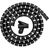 Neomounts Spirale pour 1 à 4 câbles, guidage de câbles, Guide-câble Noir