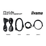 iiyama ProLite XB2797QSNP-B1 27" Moniteur Noir, 1x DisplayPort, 1x HDMI, 3x USB-C, 2x USB-A, 1x RJ-45