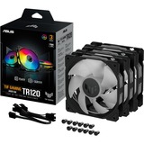 ASUS TUF Gaming TR120 ARGB ventilateurs de boîtier Noir, 3 pièces, 120 x 120 x 25 mm, Refroidisseur d'air, 12 cm, 2000 tr/min, Noir