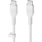 Belkin Câble BOOSTCHARGE USB-C Flex avec connecteur Lightning Blanc, 1 mètre