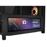 Corsair FRAME 4000D LCD RS ARGB Premium boîtier midi tower Noir | 3x USB-C | RGB | Verre Trempé