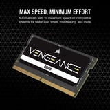 Corsair Vengeance 32 Go DDR5-5600 (1x 32 Go) mémoire PC portable Noir, CMSX32GX5M1A5600C48, SO-DIMM
