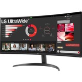 LG 34WR50QC-B 34" Moniteur UltraWide incurvé  Noir, 2x HDMI, 1x DisplayPort